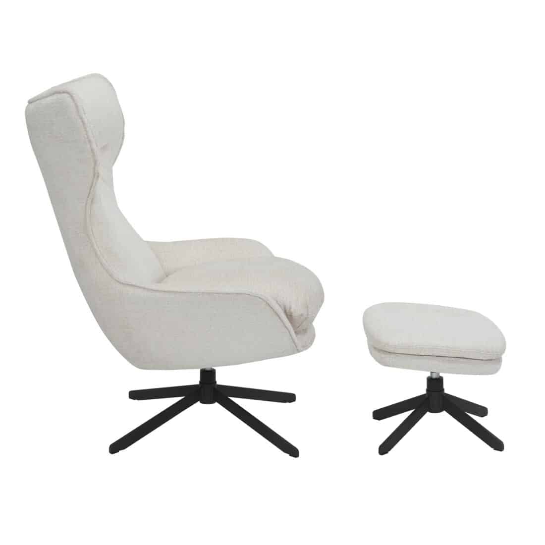 Starfurn Draaibare Fauteuil Olivia Gebroken Wit