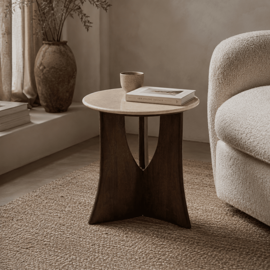 Starfurn Bijzettafel Milo Marmer 50 Cm