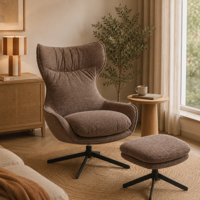 Starfurn Draaibare fauteuil Olivia Paars
