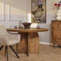 Starfurn Ronde eettafel Tense Naturel Mangohout 130 cm