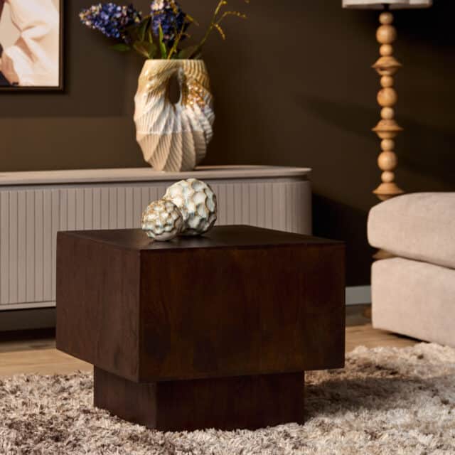 Starfurn Salontafel Livia Bruin Mangohout 56 cm