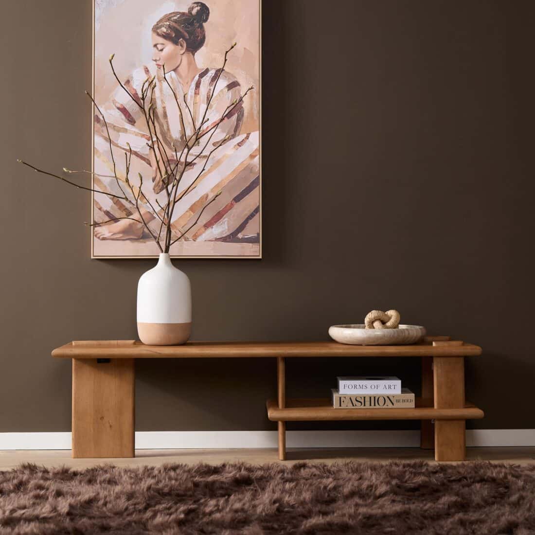 Starfurn Tv meubel Lina Naturel Mangohout 160 cm