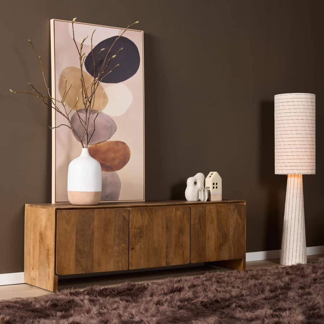 Starfurn Tv meubel Tense Naturel Mangohout 150 cm