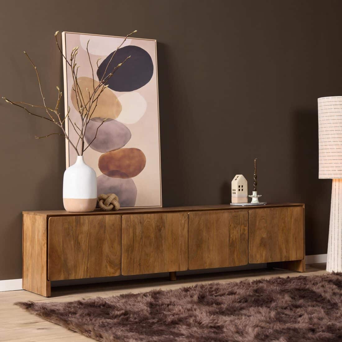 Starfurn Tv meubel Tense Naturel Mangohout 200 cm Starfurn Tv meubel Tense Naturel Mangohout 200 cm