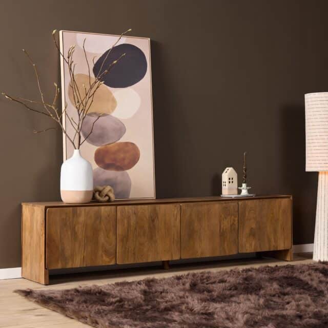 Starfurn Tv meubel Tense Naturel Mangohout 200 cm