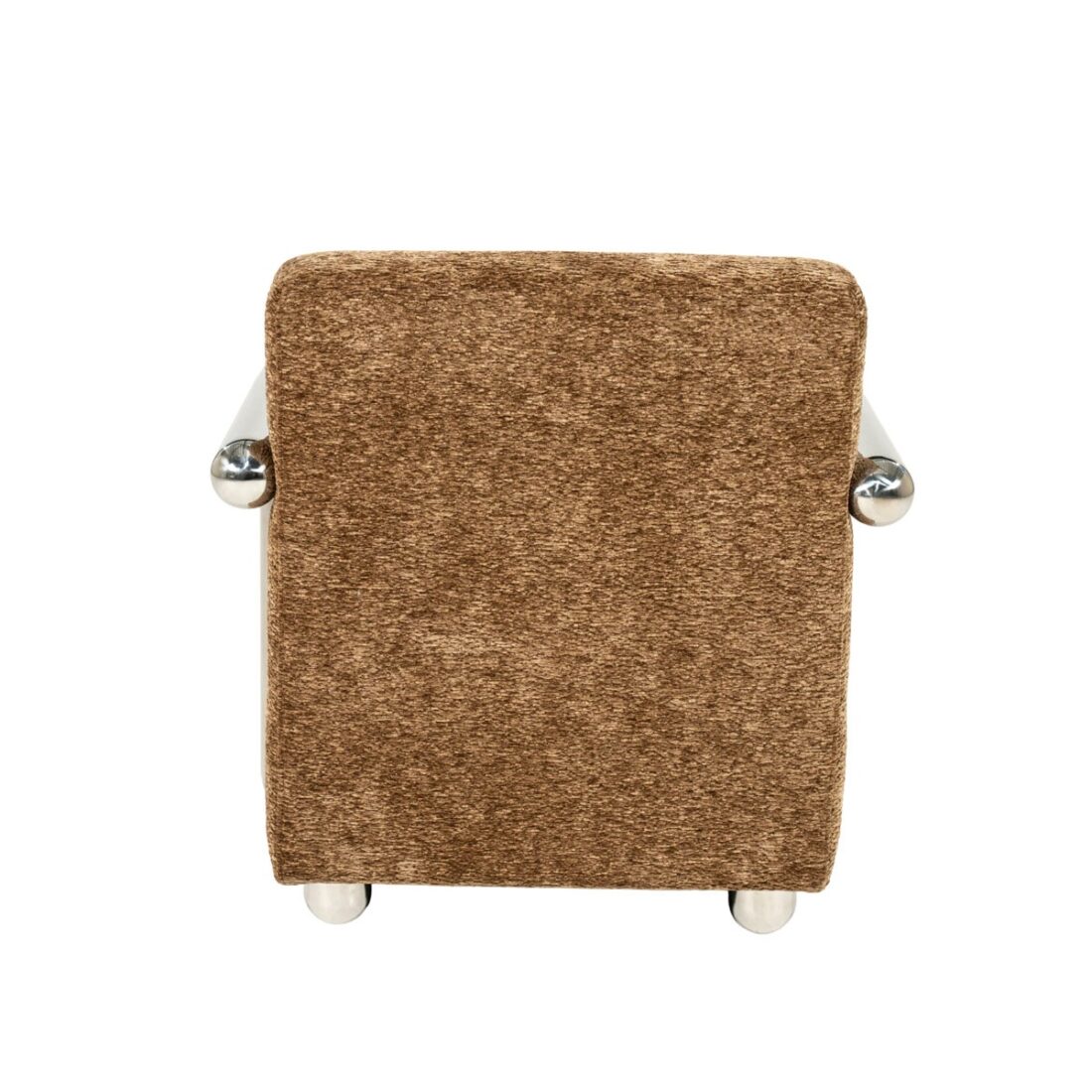 achterkant By-Boo fauteuil Chromette met arm bruin achterkant By-Boo fauteuil Chromette met arm bruin