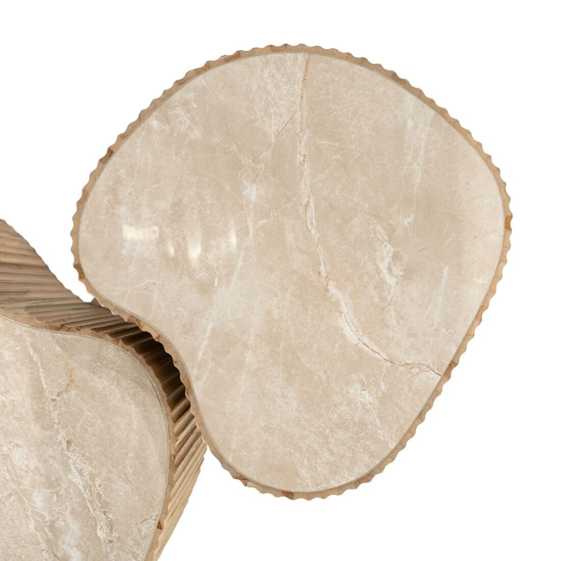 By Boo Salontafel Nice Set Van 2 Naturel Keramiek