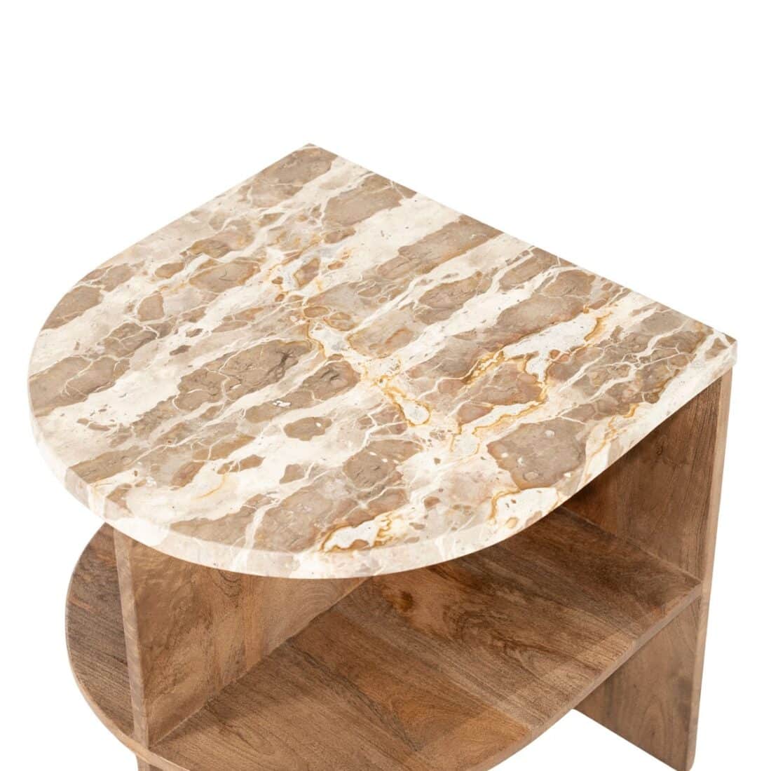 By Boo Bijzettafel Marbelon 44x44x46 Cm Marmer By Boo Bijzettafel Marbelon 44x44x46 Cm Marmer