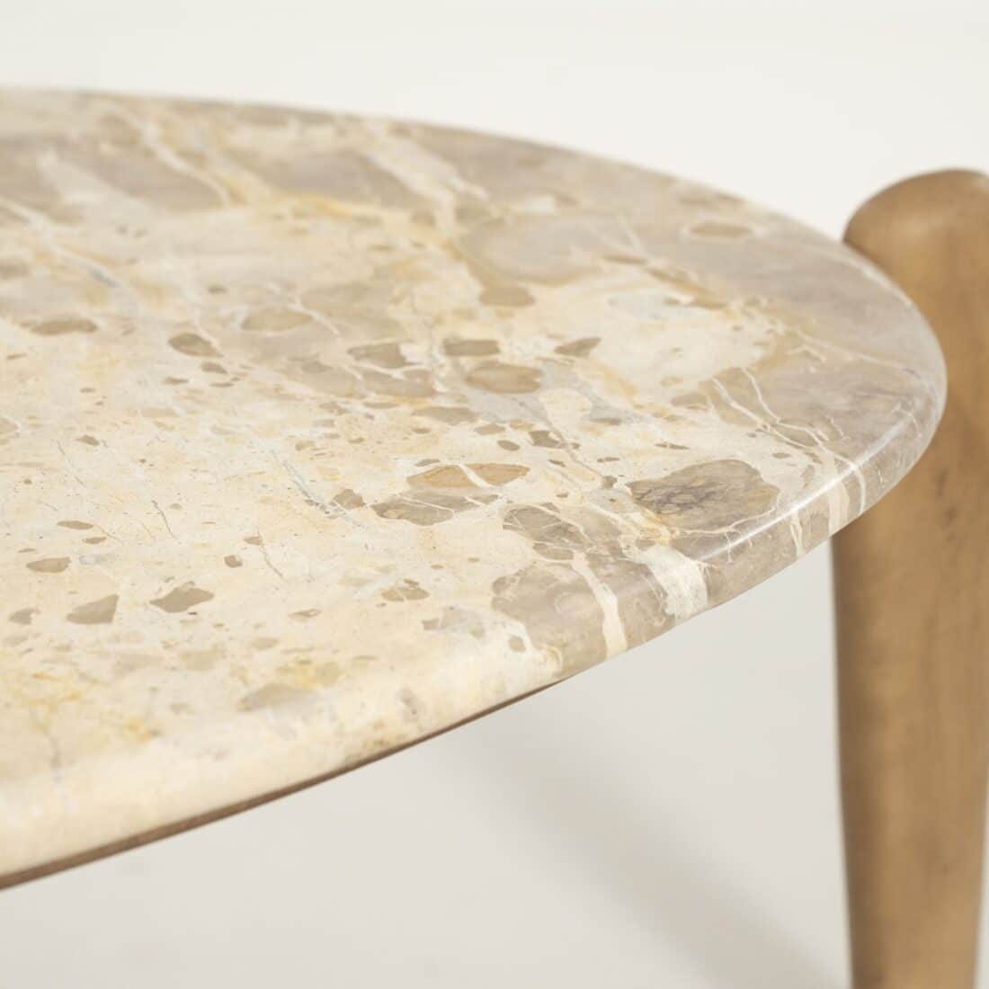 By Boo Salontafel Marnish Beige 85x85x40 Cm Marmer By Boo Salontafel Marnish Beige 85x85x40 Cm Marmer