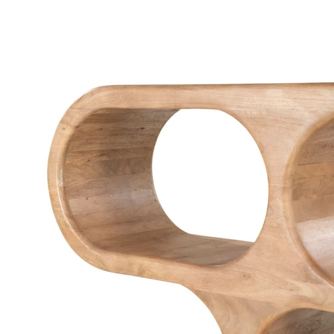 By Boo Wandkast Esu 120x31x150 Cm Mangohout By Boo Wandkast Esu 120x31x150 Cm Mangohout