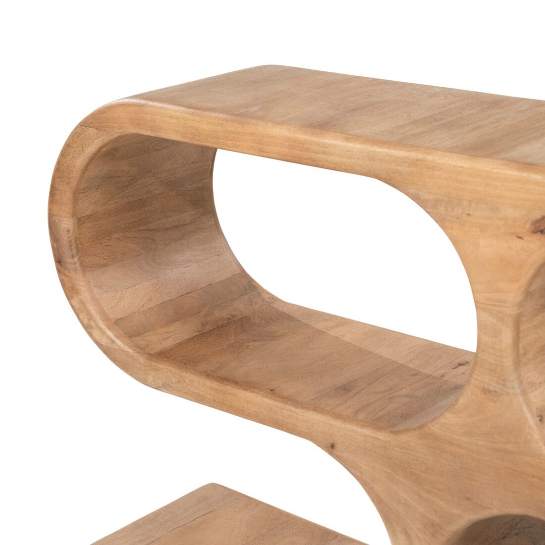 detailfoto By-Boo sidetable Esu 140x31x81 cm mangohout detailfoto By-Boo sidetable Esu 140x31x81 cm mangohout