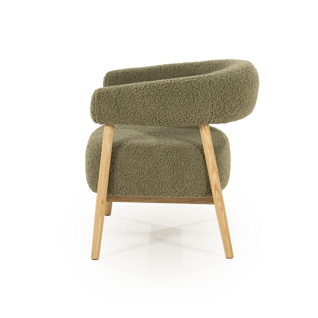zijkant By-Boo fauteuil Mysa met arm groen zijkant By-Boo fauteuil Mysa met arm groen