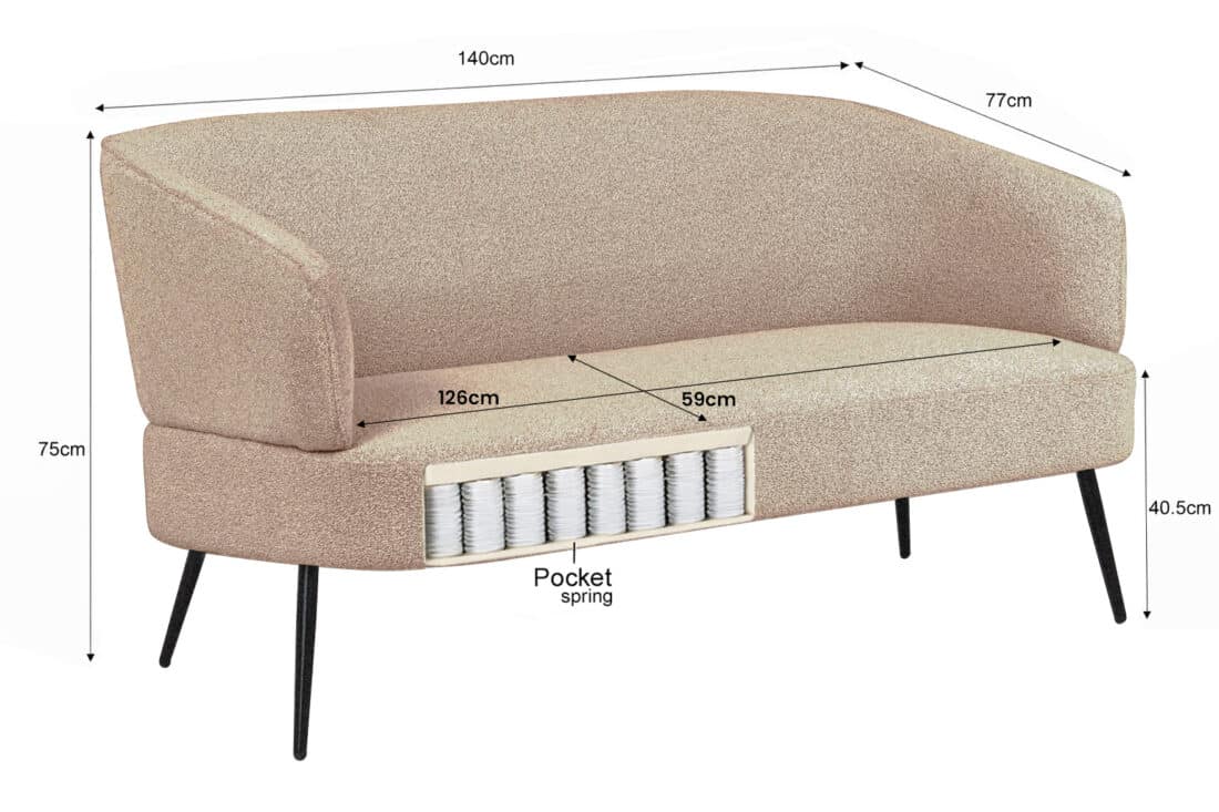 Livingfurn Coco Sofa Blossom Lodge