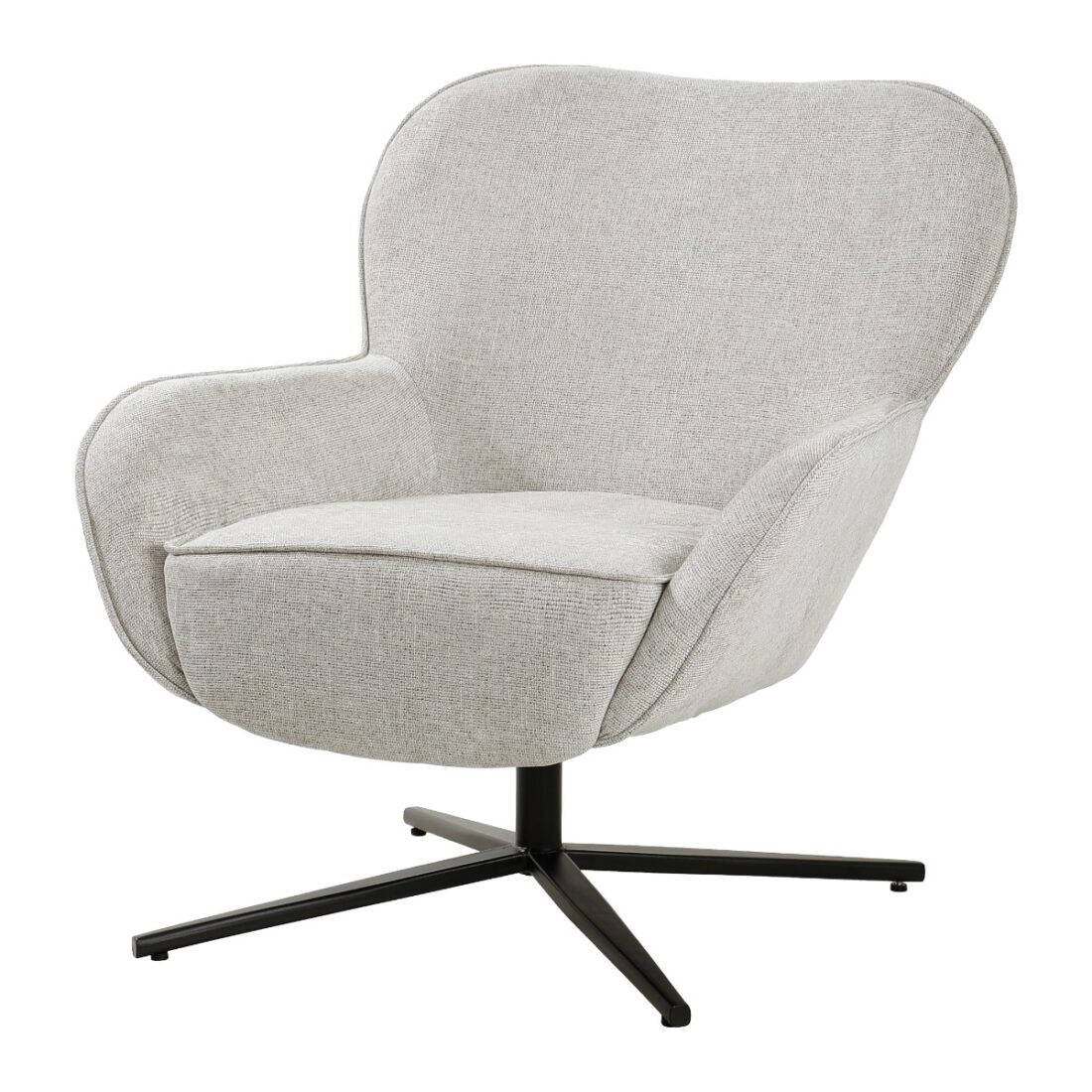 Livingfurn Fauteuil Sven Draaibaar Met Arm Toffee Livingfurn Fauteuil Sven Draaibaar Met Arm Toffee