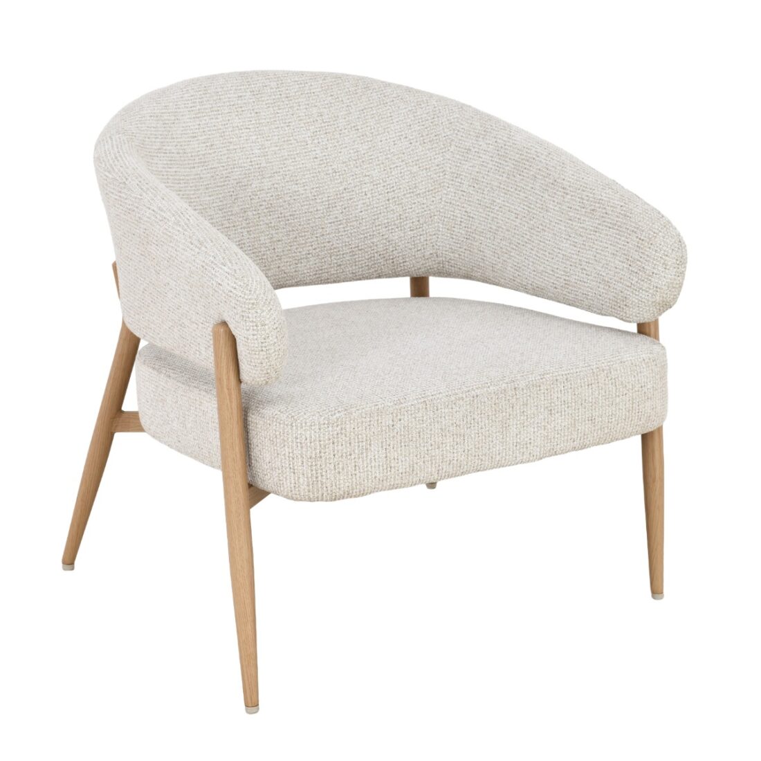 Livingfurn Fauteuil Dilan Hush Oak Met Arm Beige