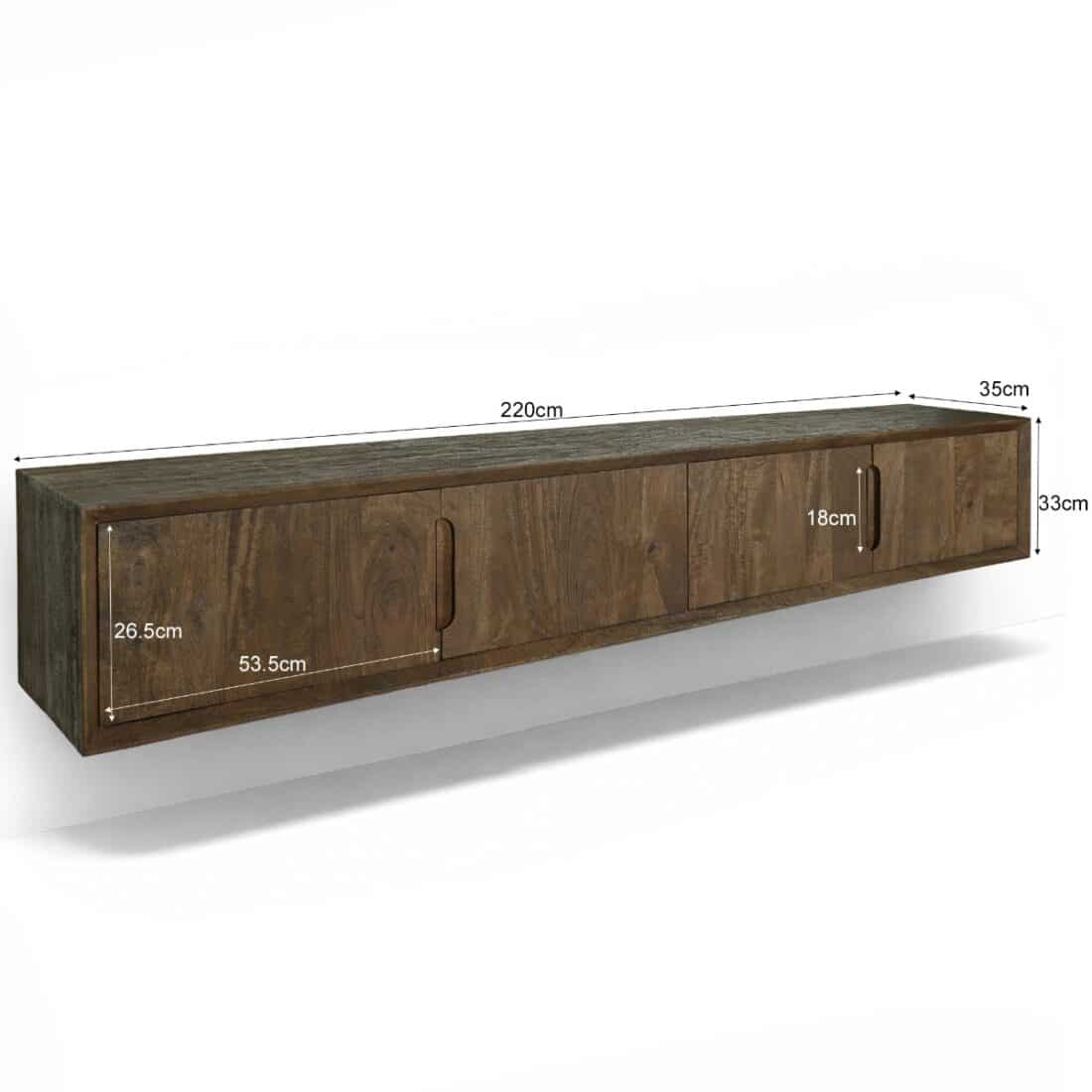 Livingfurn Tv Meubel Cortez Zwevend 220 Cm Livingfurn Tv Meubel Cortez Zwevend 220 Cm