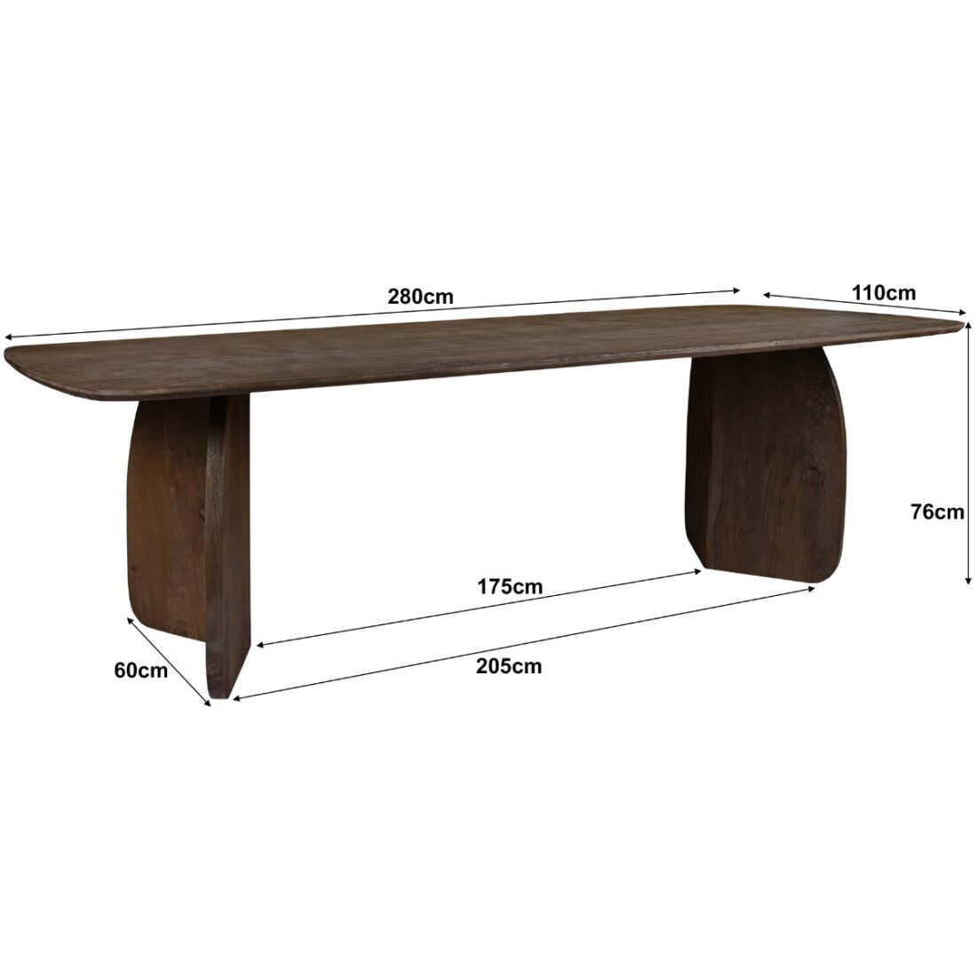 Livingfurn Eettafel Trevor 280cm Livingfurn Eettafel Trevor 280cm