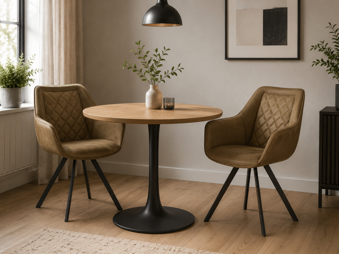 SHOWMODEL eetkamerstoelen set van 2 Jane met arm groen SHOWMODEL eetkamerstoelen set van 2 Jane met arm groen