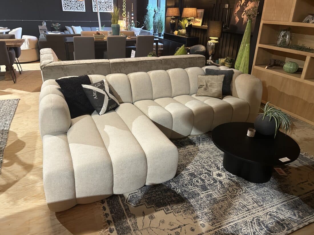 SHOWMODEL Tower Living loungebank Corby Sicuro 55 ivoorkleurig