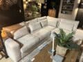 SHOWMODEL Tower Living hoekbank Luton 2,5 zits-ottoman Torro 33 roomwit