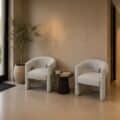Livingfurn eetkamerstoel Aurelia met arm beige