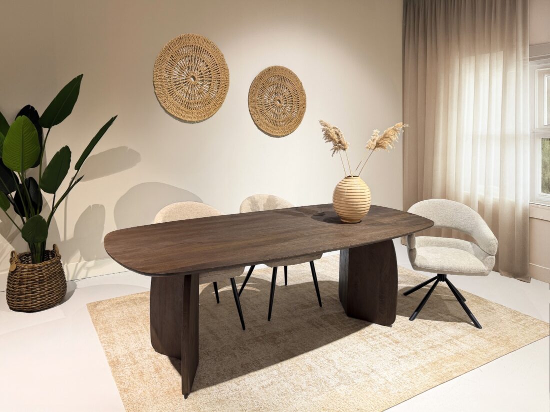 Livingfurn eettafel Trevor 220cm Livingfurn eettafel Trevor 220cm
