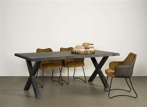 SHOWMODEL Tower Living eettafel Xara 240 cm zwart acacia