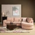 Starfurn MySofa Alma Hoekbank Roze 2,5 zits+Divan Rechts