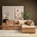 Starfurn MySofa Teddy Hoekbank Cinnamon 2,5 zits+Divan Rechts