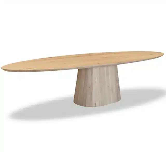 Ovaal eettafel massief eiken Ovaal eettafel massief eiken