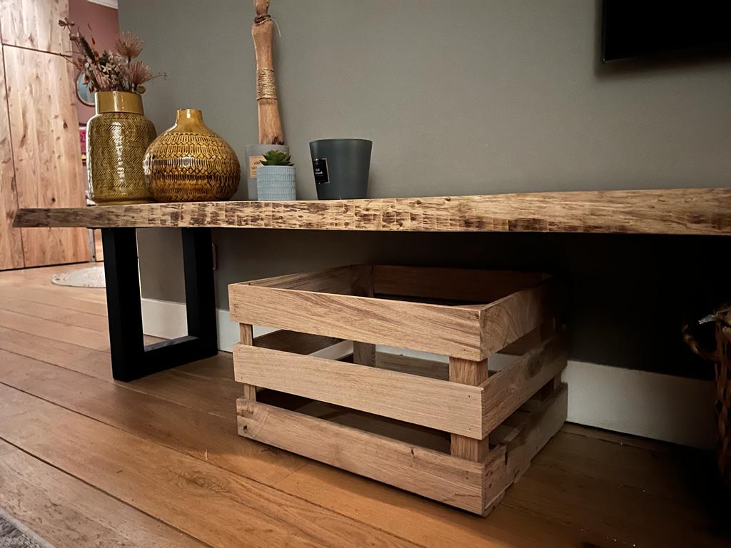 Eiken Opbergkrat Speelgoedkist Luxe Fruitkist