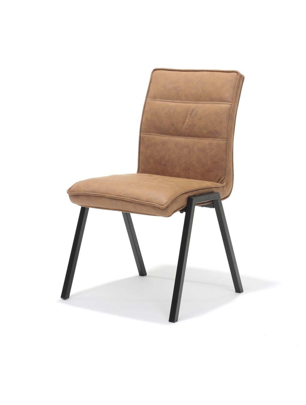 Stoel Midas Zwart Stof Soft Cognac