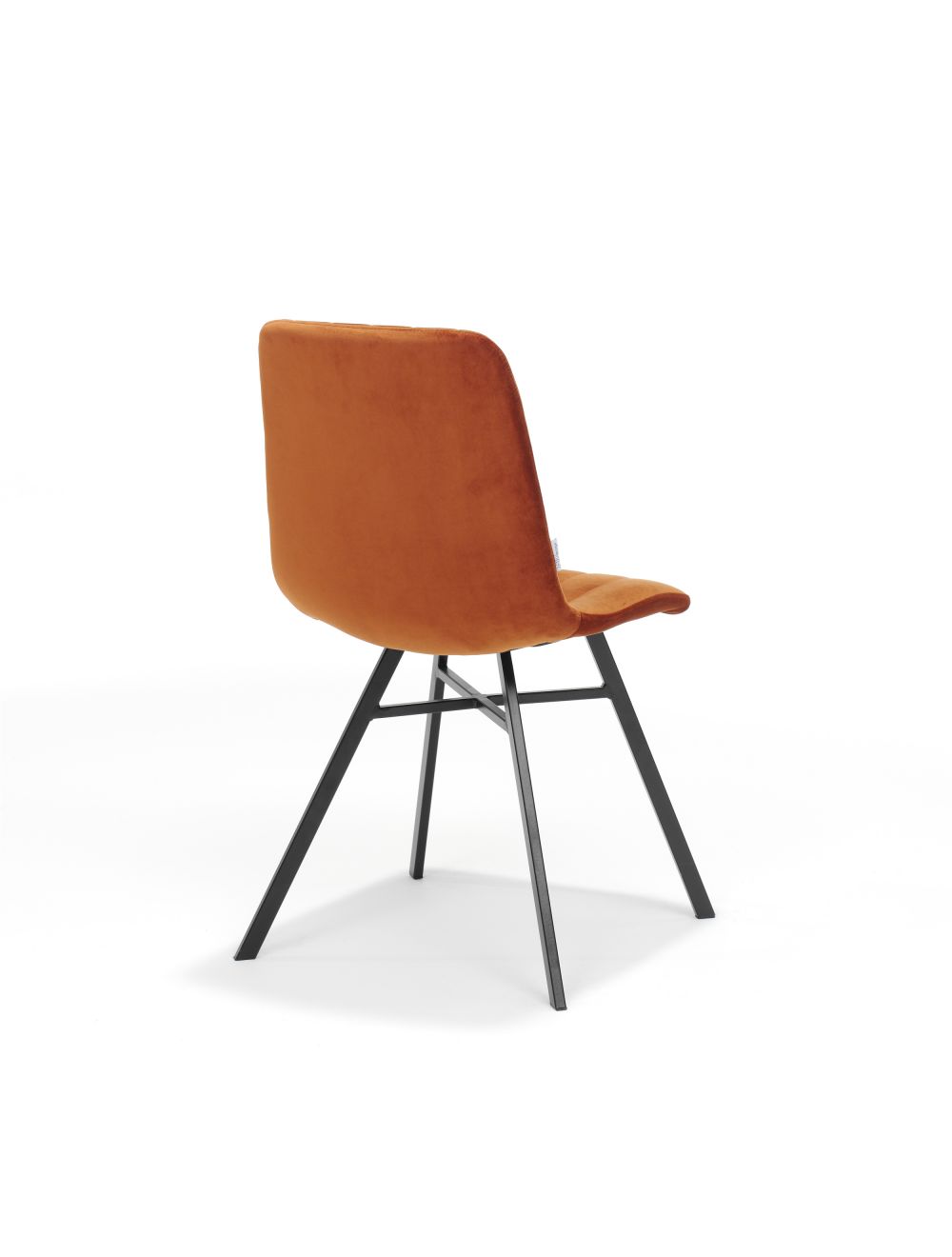 Stoel Dex Zwart 8211 Stof Velours Roest