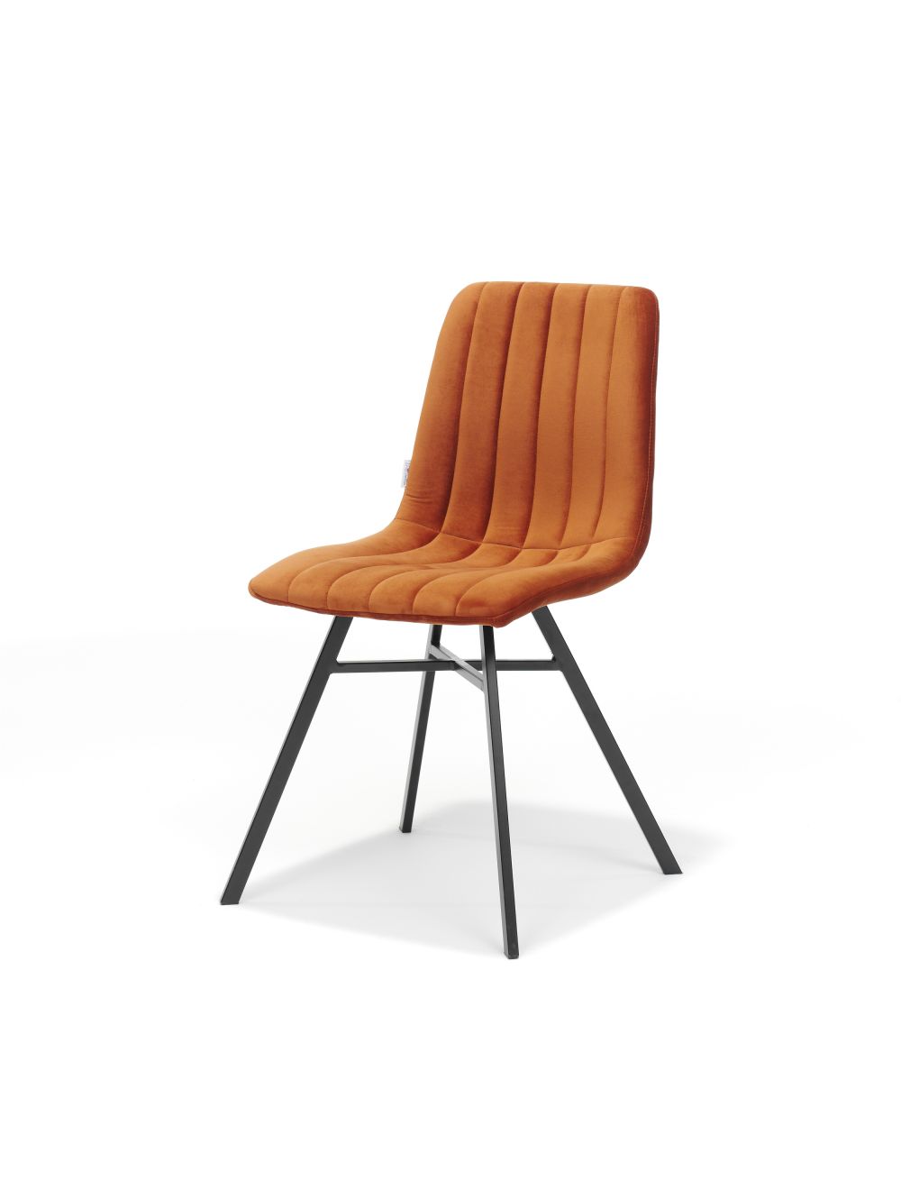 Stoel Dex Zwart 8211 Stof Velours Roest
