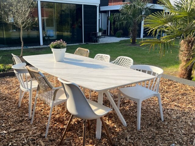 tuintafel met keramisch blad tuintafel met keramisch blad