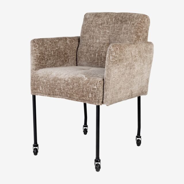 Stoel Dox met wieltjes, goede stoel met wieltjes