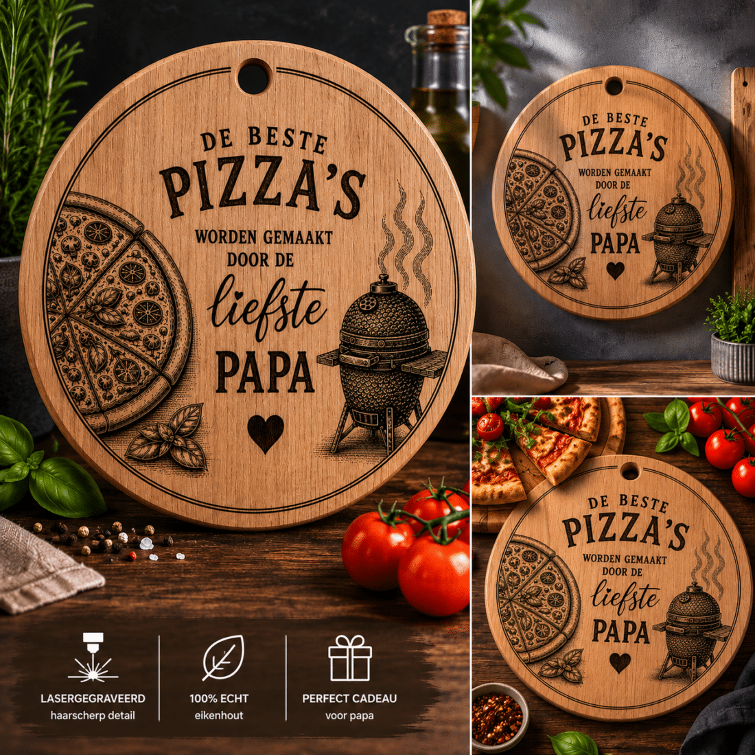 Pizzaplank eiken Pizzaplank eiken