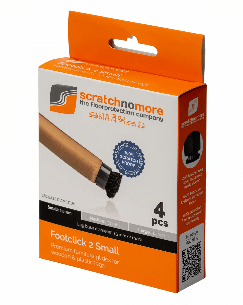 Scratch no More stoelpootdoppen met schroef in Small, Medium en Large Scratch no More stoelpootdoppen met schroef in Small, Medium en Large