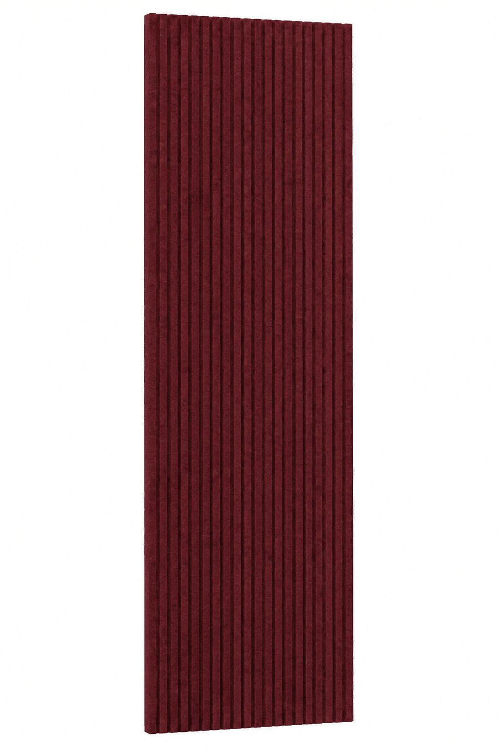 Bordeauxrood akoestisch viltpaneel met verticale lijnen voor stijlvolle wandbekleding Bordeauxrood akoestisch viltpaneel met verticale lijnen voor stijlvolle wandbekleding