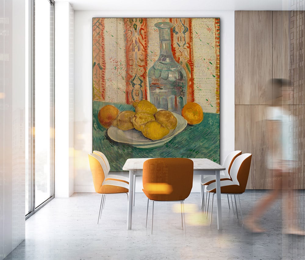 Wall Master Vincent Van Carafe And Saucer With Citrus Fruits 4