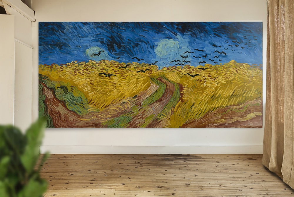 Muurmeesters Gogh Vincent Van Korenveld Met Kraaien