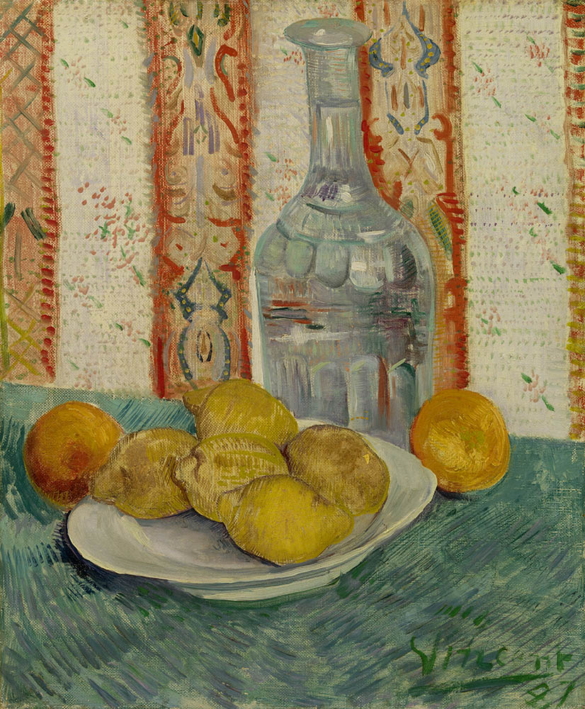 Wall Masters Van Gogh Carafe And Saucer With Citrus Fruits