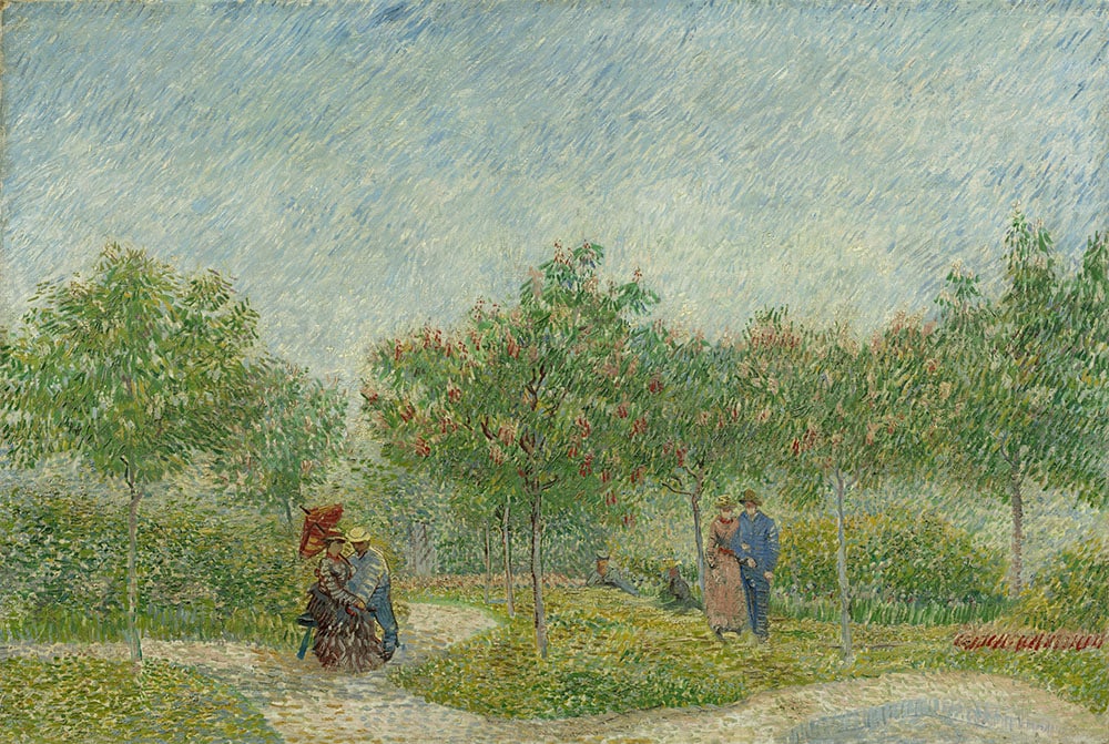 Muurmeesters Van Gogh Tuin Met Geliefden