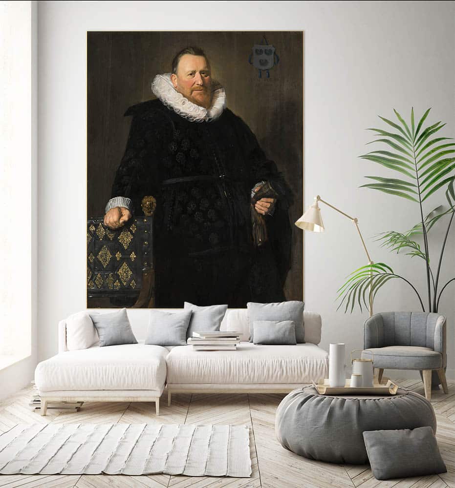 Wall Master's Portrait of Nicolaes Van Der Meer Frans Hals Imp3