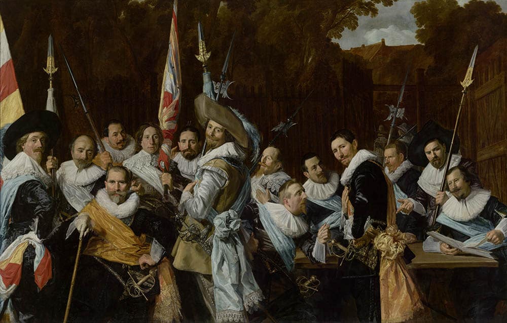 Muurmeesters Vergadering Van De Cluveniersschutterij Frans Hals Museum
