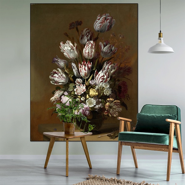 Muurmeesters Still Life with Flowers Painter Hans Bollongier
