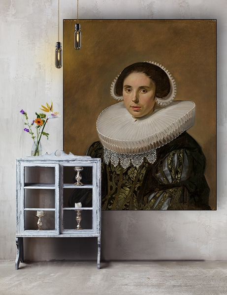 Muurmeesters Frans Hals Portret Van Een Vrouw Impressie