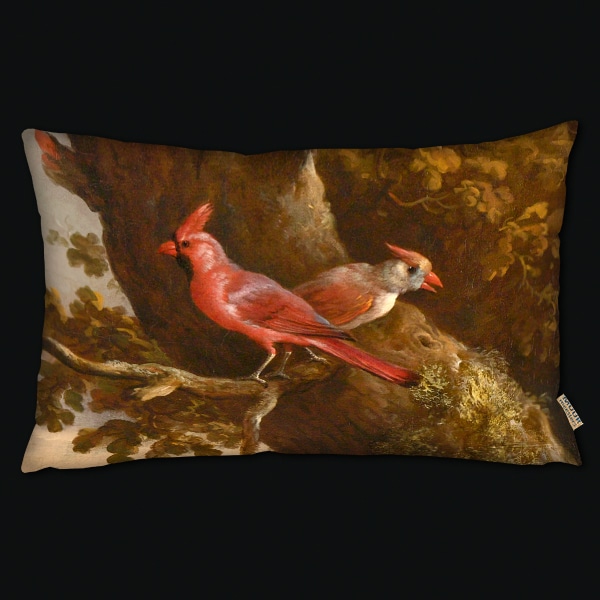 Kussenhoes Vogels Rood 40x60 1