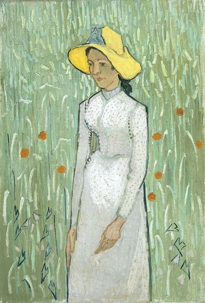 Wall Masters Gogh Vincent Van Girl In White 1