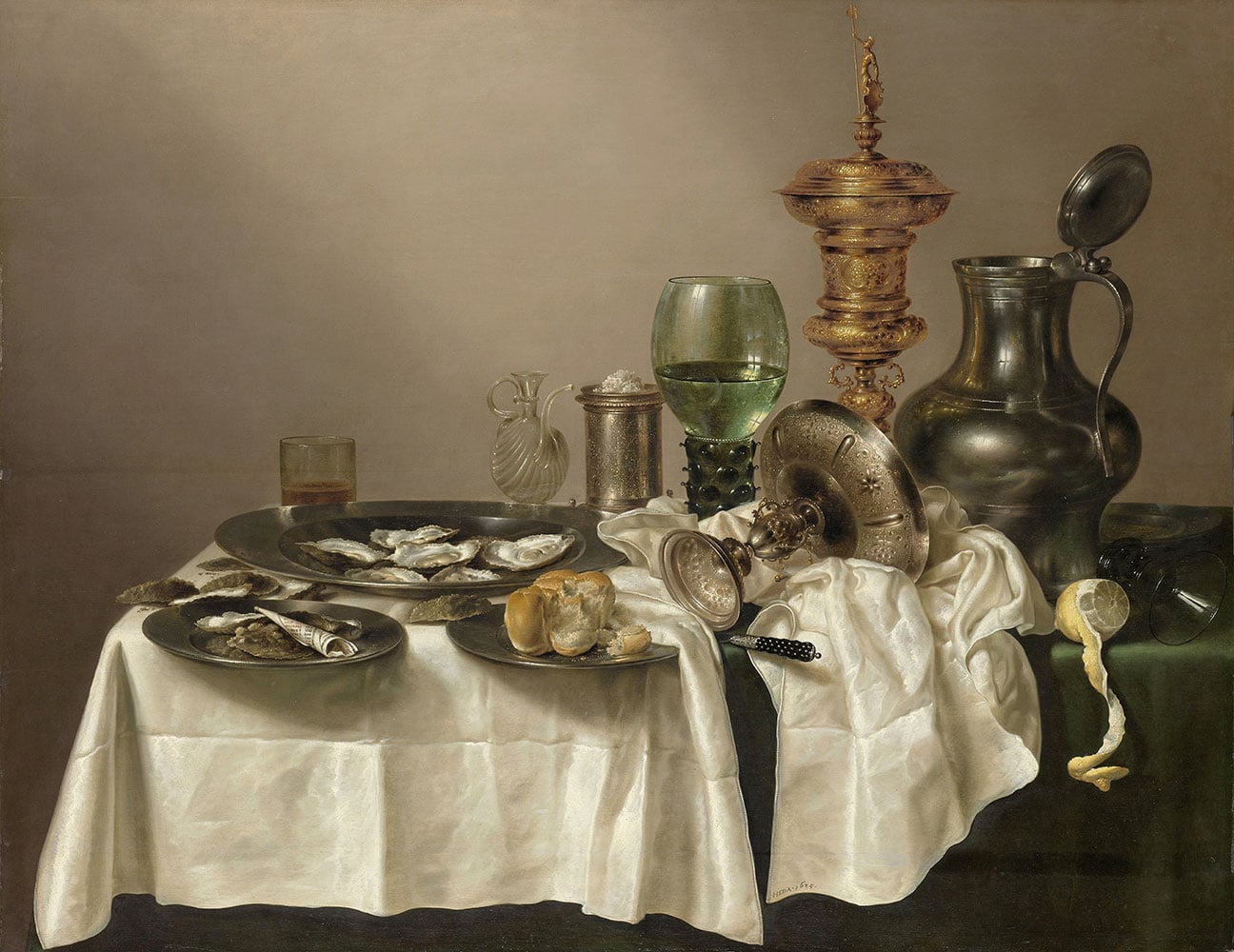 Wall Master's Heda Willem Claesz Still Life with Gilded Goblet